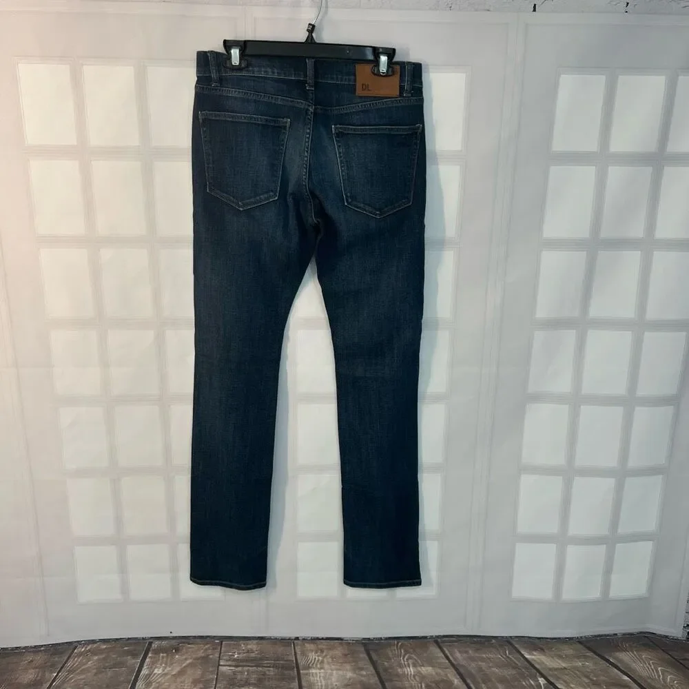 DL 1961 Dark Blue DL PRO 360° Comfort Russell Slim Straight Jean Ford 30 x 33 - Picture 6 of 12